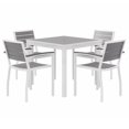 thumbnail image 1 of Eveleen 35in Square Dining Table Set- Grey Top- 4 Chairs, 1 of 1