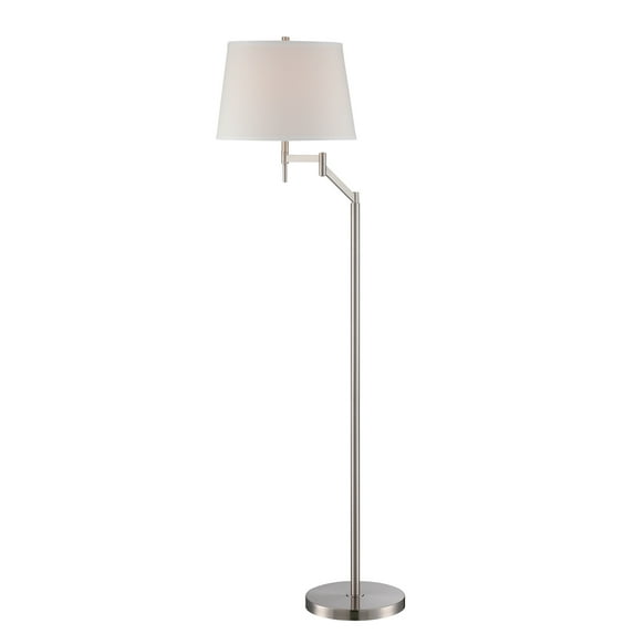 Eveleen Floor Lamp Made of Metal in Off-White Color