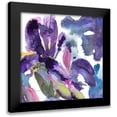 thumbnail image 1 of Evelia Designs 12x12 Black Modern Framed Museum Art Print Titled - Watercolor Flower Composition II, 1 of 5