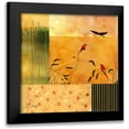 thumbnail image 1 of Evelia Designs 15x15 Black Modern Framed Museum Art Print Titled - Bee Eaters, 1 of 5