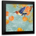 thumbnail image 1 of Evelia Designs 15x15 Black Modern Framed Museum Art Print Titled - Blue Aurora I, 1 of 5