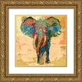thumbnail image 1 of Evelia Designs  15x15 Gold Ornate Wood Framed with Double Matting Museum Art Print Titled - Animal Utopia III, 1 of 4