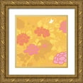 thumbnail image 1 of Evelia Designs 15x15 Gold Ornate Wood Framed with Double Matting Museum Art Print Titled - Mays Roses I, 1 of 4