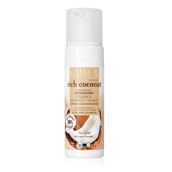 Eveline Cosmetics Rich Coconut Delicate Face Wash Foam
