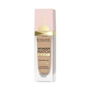 Eveline Cosmetics Wonder Match Glow Foundation   Shade 25 Sand Beige | Glowing Complexion + SPF 20, 30ml
