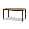 thumbnail image 1 of Eveline Modern and Contemporary Walnut Brown Finished Rectangular Wood Dining Table, 1 of 6