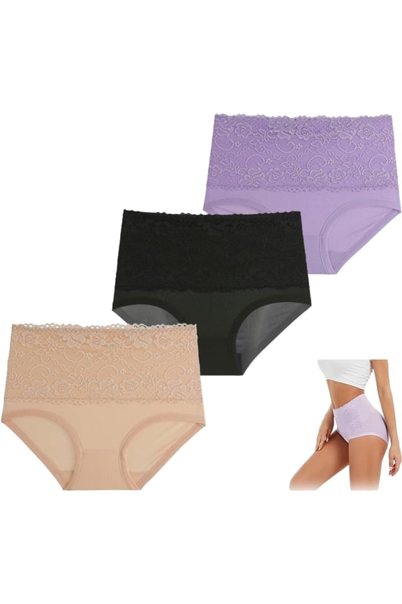 Evella Leak Proof Panties, Evella Leakproof Underwear,Ladies Underwear With Incontinence Comfortable for Women 55+ (3Pcs-A, 5X-Large)