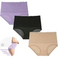 thumbnail image 1 of Evella Leak Proof Panties, Evella Leakproof Underwear,Ladies Underwear With Incontinence Comfortable for Women 55+ (3Pcs-A, Large), 1 of 9