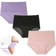 thumbnail image 1 of Evella Leak Proof Panties, Evella Leakproof Underwear,Ladies Underwear With Incontinence Comfortable for Women 55+ (3Pcs-B, 5X-Large), 1 of 9