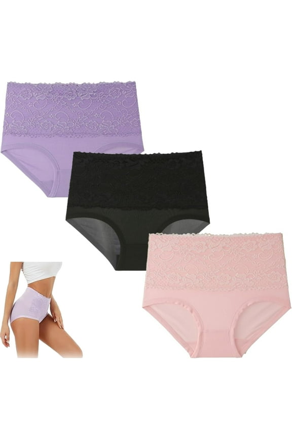 Evella Leak Proof Panties, Evella Leakproof Underwear,Ladies Underwear With Incontinence Comfortable for Women 55+ (3Pcs-B, X-Large)