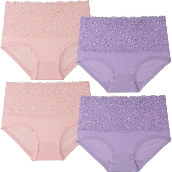 Evella Leak Proof Panties Leakproof Underwear for Women High Waisted Panties for Over 55#s with Incontinence Plus Size