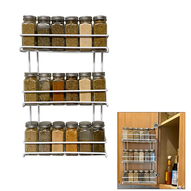 Storage Solutions 3-Tier Adjustable Kitchen Spice Rack Stand