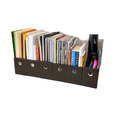 thumbnail image 1 of Evelots 6 Pack Magazine File Holder Organizer-Improved Front Fold-Extra Stable-4 Inch Wide-Black, 1 of 7