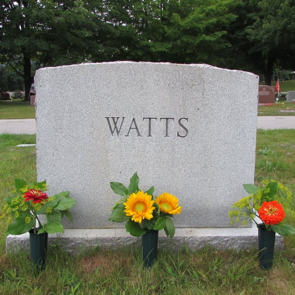 Evelots Cemetery Cone Vases-With Stakes-10 inch Long-Graveside Memorial