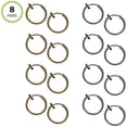 thumbnail image 1 of Evelots Clip On Hoop Earring-Ear/Lip/Nose-Spring Loaded-8 pair (4 Silver/4 Gold), 1 of 5