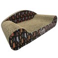 thumbnail image 1 of Evelots Kitty Cat Scratcher-Lounger-Corrugated Cardboard Couch with Claw Groomer, 1 of 1