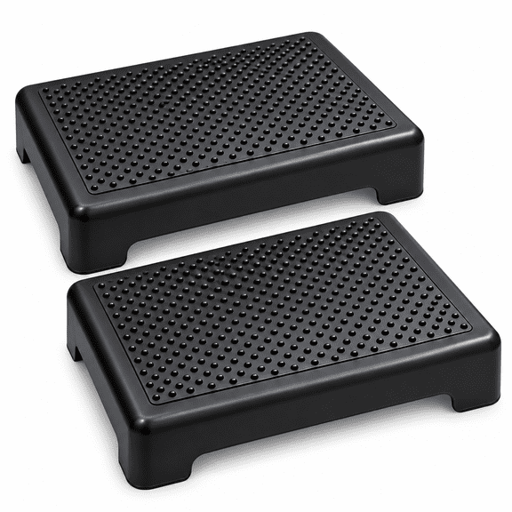 Evelots Mobility Half Step - 2 Pack - Nonslip Treads Indoor or Outdoor Sturdy for Door, Bed, Bathtub & Shower - Hold up to 400 Pounds