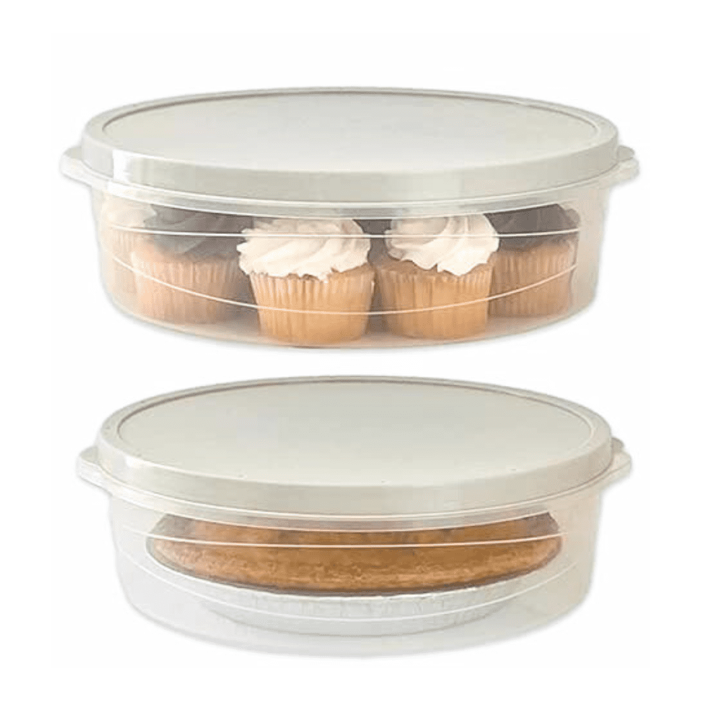 Evelots Set of 2 Large Pie Keepers, Baked Goods Storage Containers with