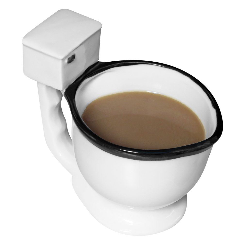 Evelots Toilet Coffee Mug/Cup-Ceramic-Tea/Beverage/Candies-10 Ounces-Hilarious - image 1 of 8