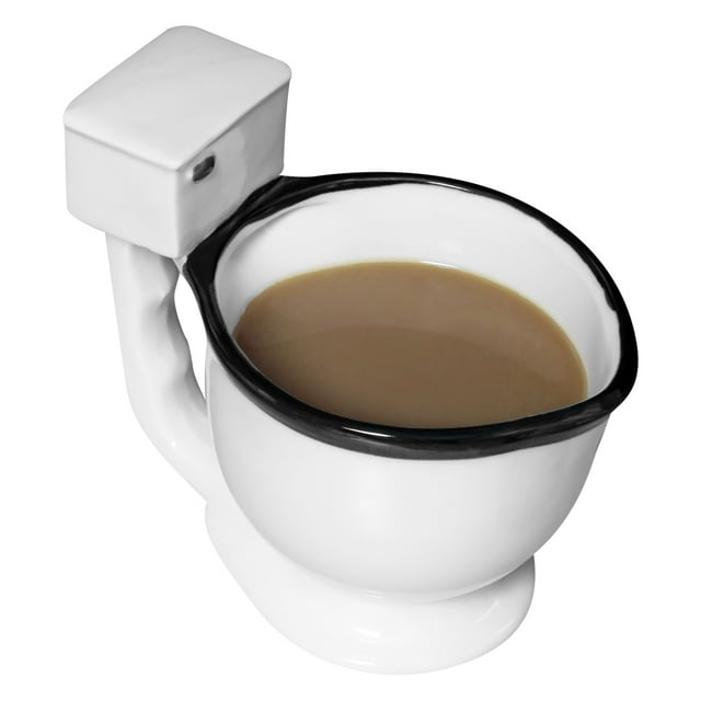 Evelots Toilet Coffee Mug/Cup-Ceramic-Tea/Beverage/Candies-10 Ounces-Hilarious