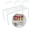 thumbnail image 1 of Evelots Wire Rack Cabinet Shelf Organizer Set of 4 White Kitchen Organization, Bathroom Cabinet Organizer, Food Pantry Organization and Storage Shelves, 1 of 7