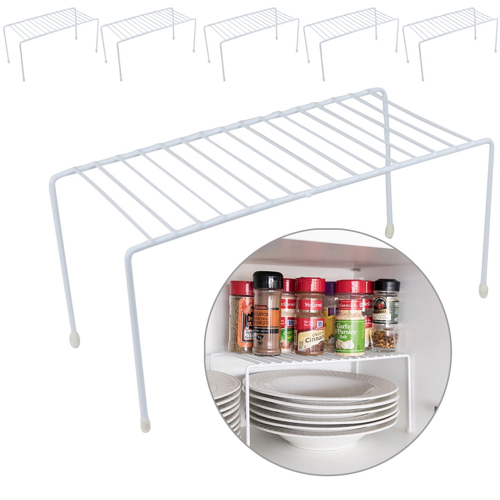 White wire cabinet organizer discount