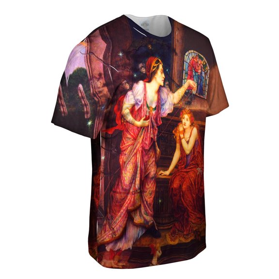 Evelyn De Morgan - Queen Eleanor And Fair Rosamund 1905 Mens T-Shirt All Over Print