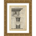 thumbnail image 1 of Evelyn, John 11x14 Gold Ornate Wood Framed with Double Matting Museum Art Print Titled - Ancient Architecture I, 1 of 4