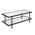 thumbnail image 1 of Evelyn&Zoe 17" Contemporary Clean Lined Metal Coffee Table in Black/Bronze Finish, 1 of 7
