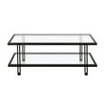 thumbnail image 1 of Evelyn&Zoe 17" Contemporary Clean Lined Metal Coffee Table in Black/Bronze Finish, 1 of 10
