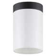 thumbnail image 1 of Evelyn&Zoe 6" Blackened Bronze Metal/Fabric Semi Flush Mount, 1 of 7