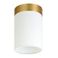 thumbnail image 1 of Evelyn&Zoe 6" Gold Semi Flush Mount, 1 of 6