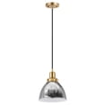 thumbnail image 1 of Evelyn&Zoe 8" Polished Nickel Finish Metal Pendant, 1 of 7