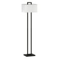 thumbnail image 1 of Evelyn&Zoe Adair 68" Tall Floor Lamp with Fabric Shade, Blackened Bronze/White, 1 of 8