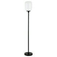 thumbnail image 1 of Evelyn&Zoe Agnolo 69" Tall Floor Lamp with Glass shade in Blackened Bronze/White Milk, 1 of 5