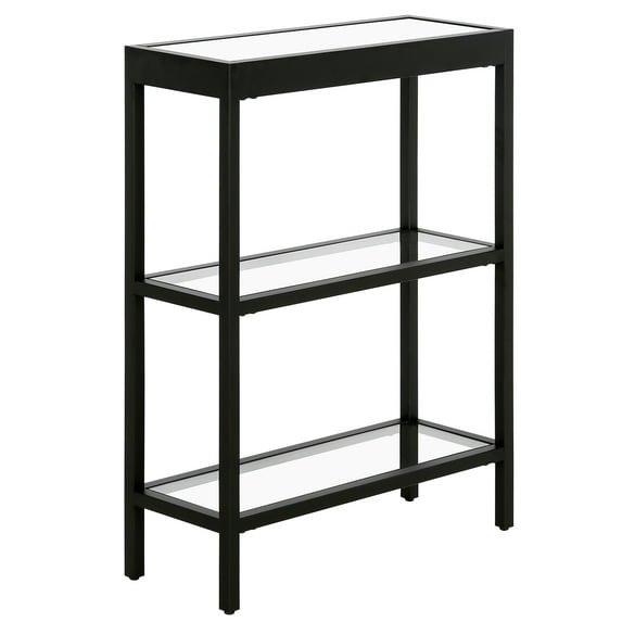 Evelyn&Zoe Alexis 22" Wide Rectangular Console Table, Blackened Bronze