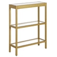 thumbnail image 1 of Evelyn&Zoe Alexis 22" Wide Rectangular Console Table, Brass, 1 of 8