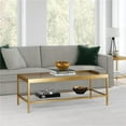 thumbnail image 1 of Evelyn&Zoe Alexis 45" Wide Rectangular Coffee Table, Brass, 1 of 8