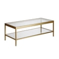 thumbnail image 1 of Evelyn&Zoe Alexis 45" Wide Rectangular Coffee Table, Brass, 1 of 7