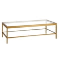 thumbnail image 1 of Evelyn&Zoe Alexis 54" Wide Rectangular Coffee Table, Brass, 1 of 7