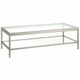 thumbnail image 1 of Evelyn&Zoe Alexis 54" Wide Rectangular Coffee Table, Satin Nickel, 1 of 9