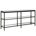 thumbnail image 1 of Evelyn&Zoe Alexis 64" Wide Rectangular Console Table, Blackened Bronze, 1 of 2