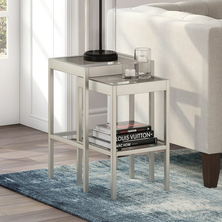 Camden&Wells - Alexis Nested Side Table Set - Nickel