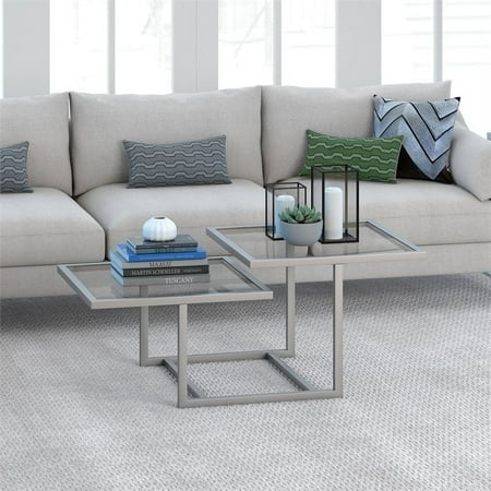 Camden&Wells - Amalie Two-Tier Coffee Table - Nickel