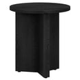 thumbnail image 1 of Evelyn&Zoe Anders 20" Wide Round Side Table, Black Grain, 1 of 3