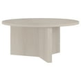 thumbnail image 1 of Evelyn&Zoe Anders 36" Wide Round Coffee Table, Alder White, 1 of 9