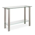 thumbnail image 1 of Evelyn&Zoe Asta 42" Wide Rectangular Console Table, Nickel, 1 of 7
