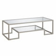 thumbnail image 1 of Evelyn&Zoe Athena 54" Wide Rectangular Coffee Table, Satin Nickel, 1 of 8
