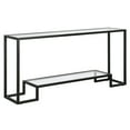 thumbnail image 1 of Evelyn&Zoe Athena 64" Wide Rectangular Console Table, Blackened Bronze, 1 of 8