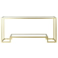 thumbnail image 1 of Evelyn&Zoe Athena 64" Wide Rectangular Console Table, Gold, 1 of 5